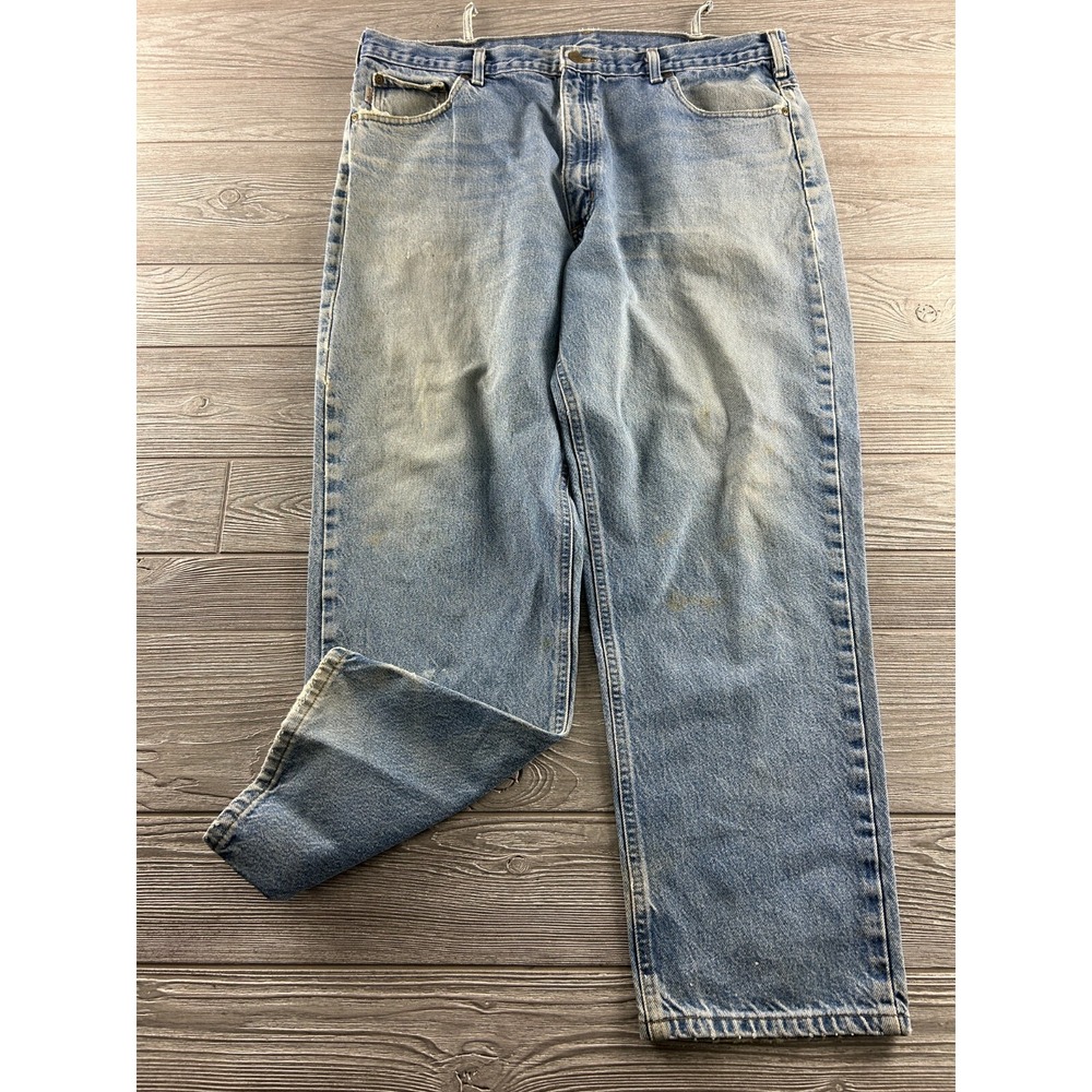 Carhartt B17DST Relaxed Fit Blue Denim Jeans Pants Men's Size 40X30 Medium Wash